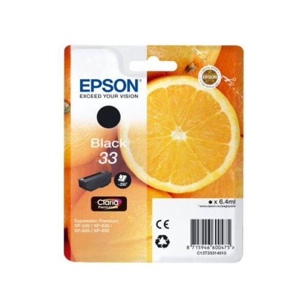 Tusz Epson Black Claria Premium Ink (C13T33314010)