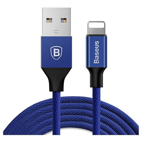 Kabel USB Baseus USB-A - Lightning 1.2 m Niebieski (25264-uniw)