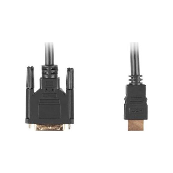 Kabel Lanberg HDMI - DVI-D 1.8m czarny (CA-HDDV-10CC-0018-BK)