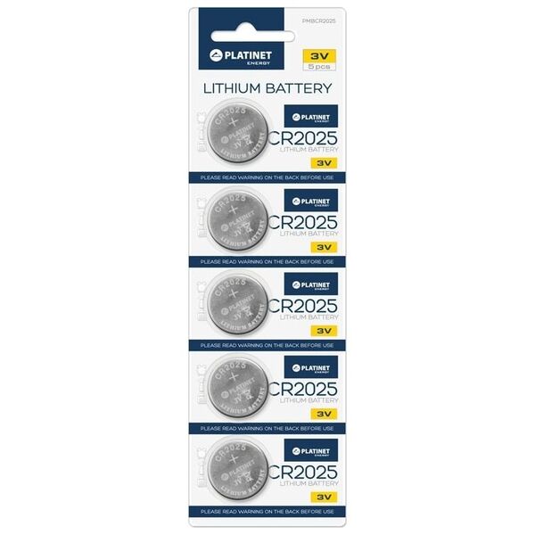 Platinet Bateria CR2025 5 szt.