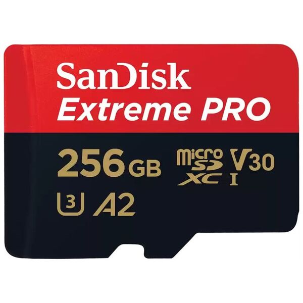 Karta SanDisk Extreme PRO MicroSDXC 256 GB Class 10 UHS-I/U3 A2 V30 (SDSQXCD-256G-GN6MA)