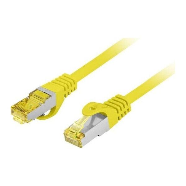 Lanberg PATCHCORD KAT.6A S/FTP LSZH CU 0.5M ŻÓŁTY FLUKE PASSED LANBERG
