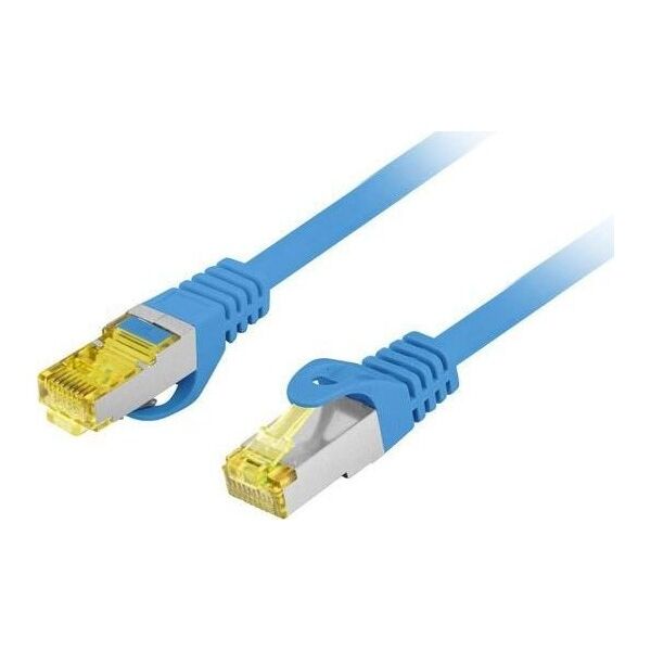Lanberg PATCHCORD KAT.6A S/FTP LSZH CU 0.25M NIEBIESKI FLUKE PASSED LANBERG