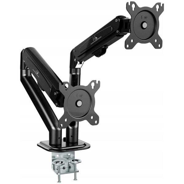 Maclean Uchwyt biurkowy na 2 monitory 13" - 27" (MC-861N)