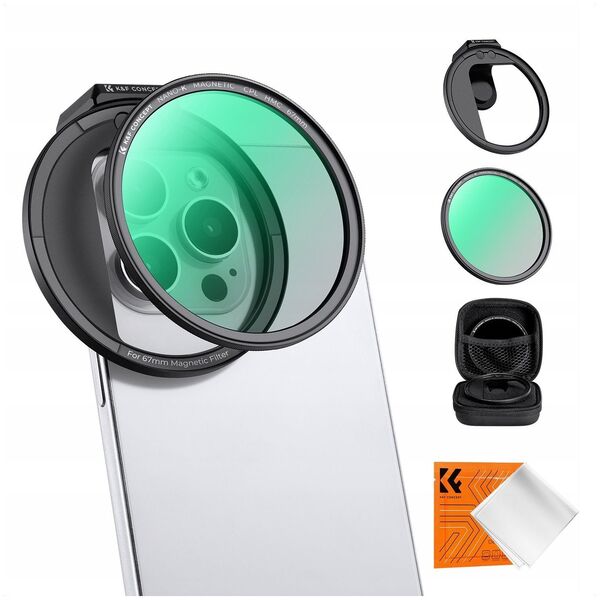 Kf Obiektyw Soczewka Filtr Polaryzacyjny Cpl Hmc 67mm Do Telefonu Smartfon K&f / Kf01.2673