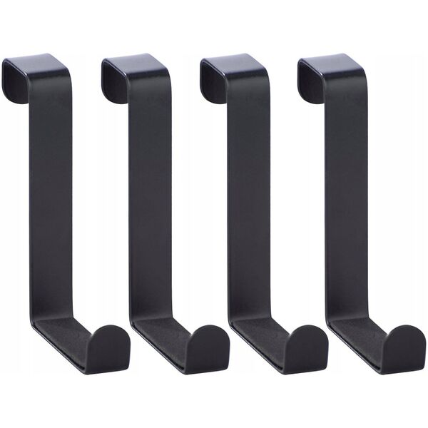 Wenko door hooks black matt 4 pcs
