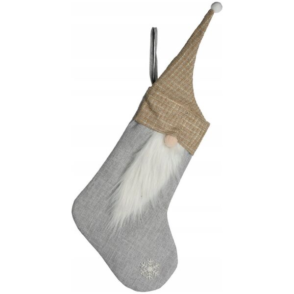 Dekoracja świąteczna Home Styling Collection Skarpeta na prezenty, 26 x 40 cm, filcowa
