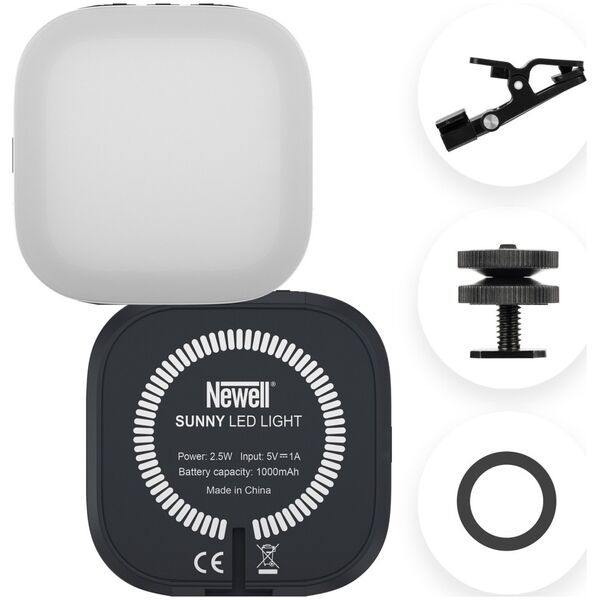 Lampa pierścieniowa Newell NEWELL Lampa LED Sunny do smartfona