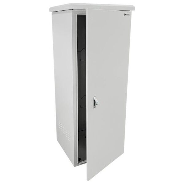 Alantec Zewnętrzna szafka rack wisząca 19" 32U 600x600, 4 belki nośne, 4 przepusty kablowe, kolor szary ALANTEC