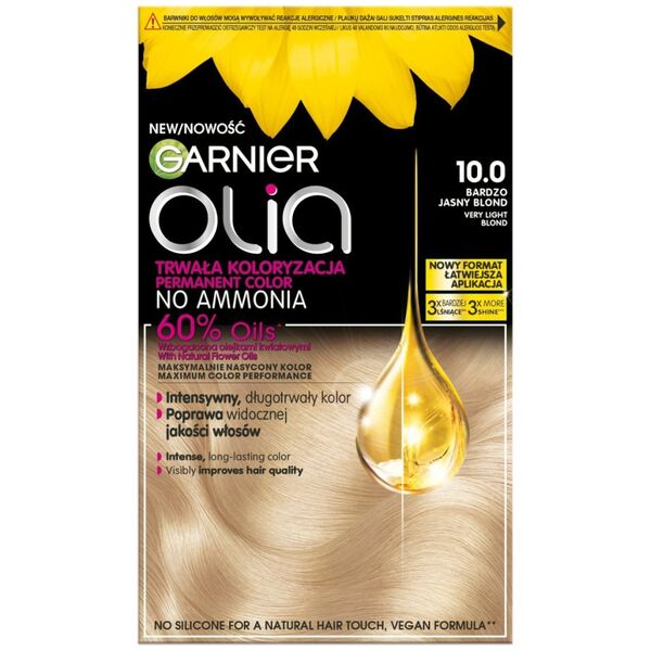 Alkotest GARNIER_Olia farba do włosów 10.0 Very Light Blond