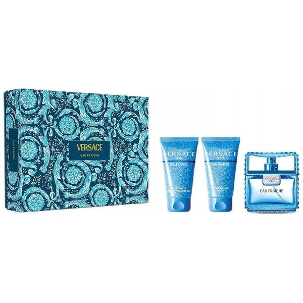 SET VERSACE Man Eau Fraiche EDT spray 50ml + SHOWER GEL 50ml + AF 50ml