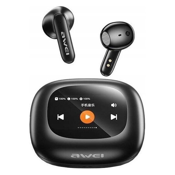 Słuchawki Awei AWEI słuchawki Bluetooth 5.4 TP97 TWS + stacja dokująca czarny/black