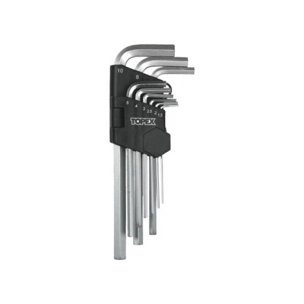 Topex Zestaw kluczy imbusowych hex typ L 1,5-10mm 9szt. (35D956)