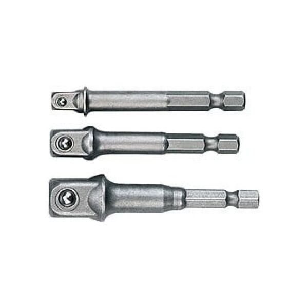 Topex Komplet adapterów do wiertarki na kwadrat 1/4" 3/8" 1/2" (38D151)