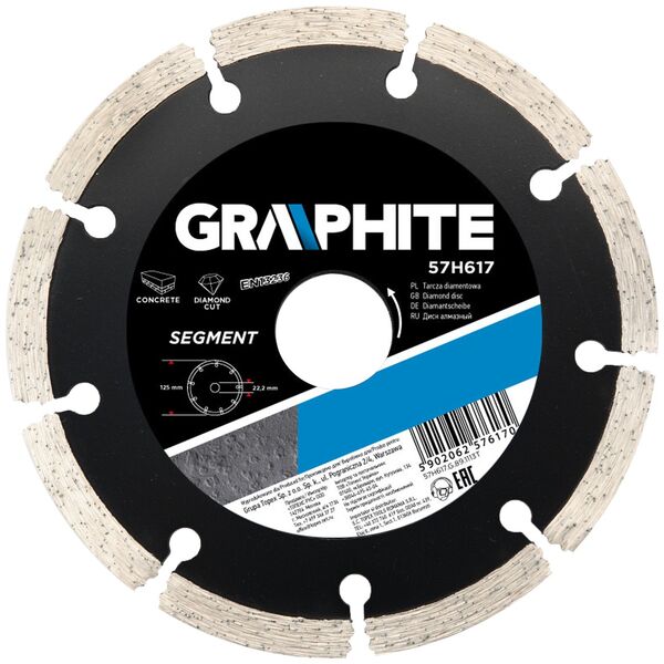 Graphite Tarcza diamentowa 200x25.4mm segmentowa 57H870