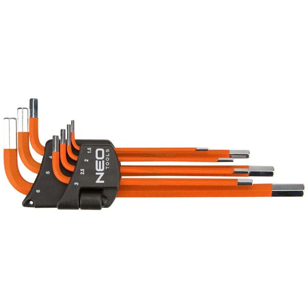 Neo Zestaw kluczy imbusowych hex typ L 1,5-6mm 7szt. (09-517)