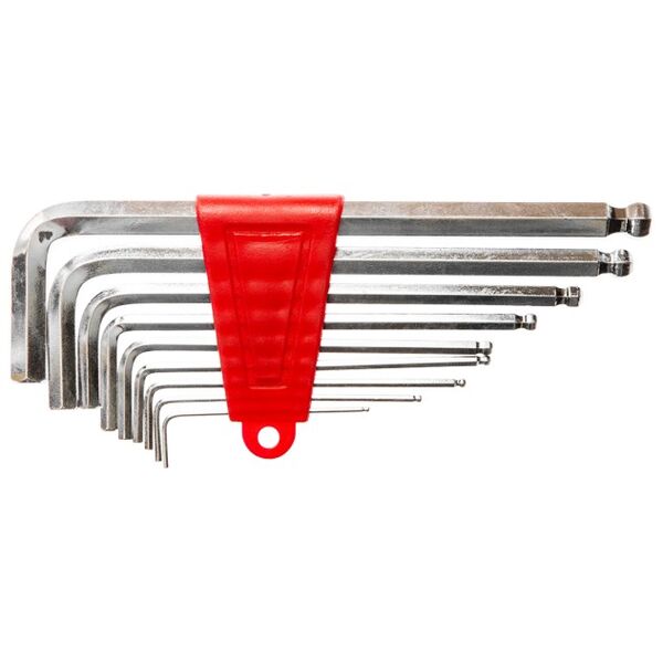 Top Tools Zestaw kluczy imbusowych hex typ L 1,5-10mm z kulką 9szt. (35D051)