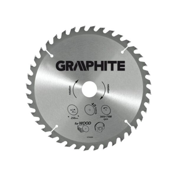 Graphite Tarcza do pilarki widiowa 185x30mm 60zębów - 55H601