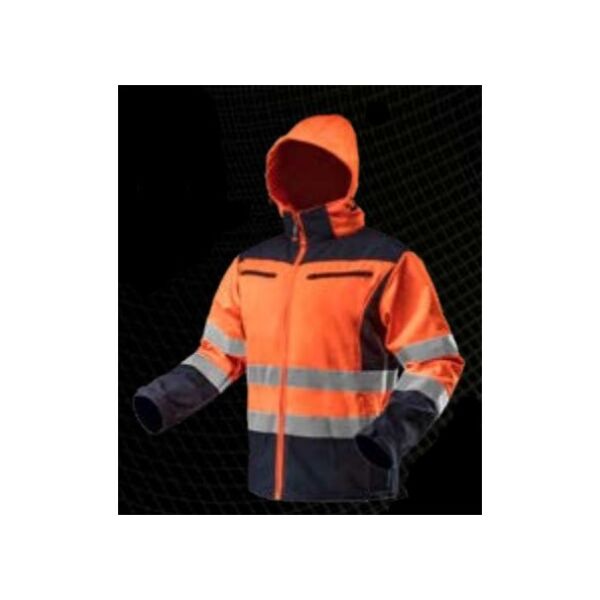 Neo Kurtka robocza ostrzegawcza softshell z kapturem pomarańczowa rozmiar XXL (81-701-XXL)