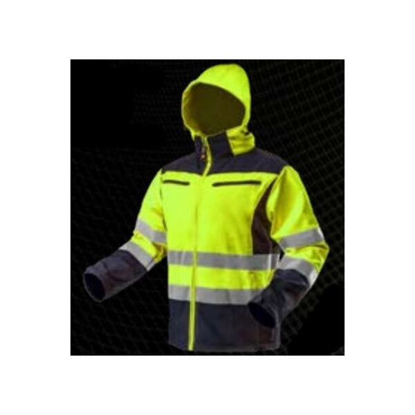 Neo Kurtka robocza ostrzegawcza softshell z kapturem żółta rozmiar L (81-700-L)