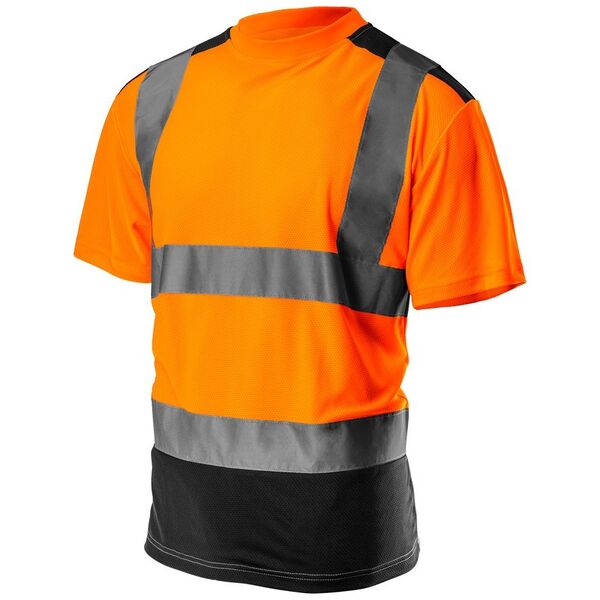 Neo T-shirt ostrzegawczy ciemny dół pomarańczowy rozmiar S (81-731-S)