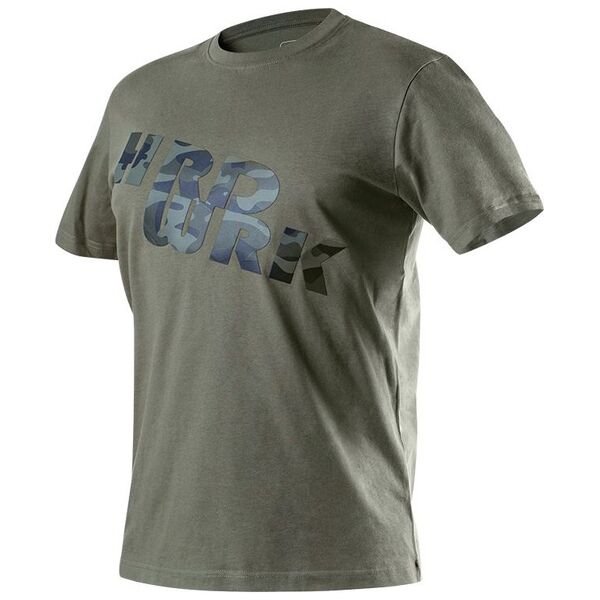 Neo T-shirt (T-shirt roboczy oliwkowy CAMO, rozmiar M)