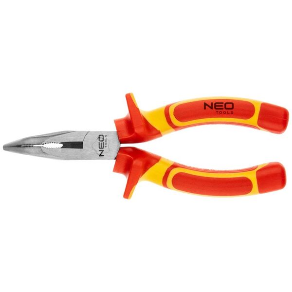 Neo szczypce wydłużone wygięte 160mm 1000V polerowane (01-227)