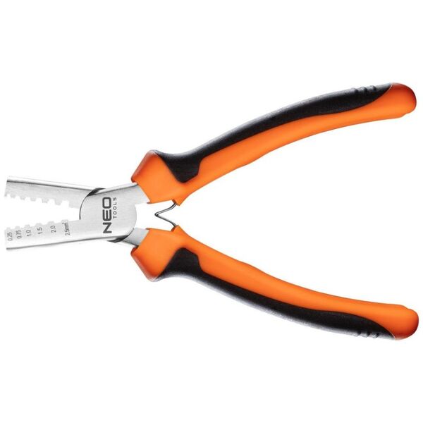 Neo Szczypce do zaciskania końcówek 0.25-2.5mm2, 140mm (01-532)