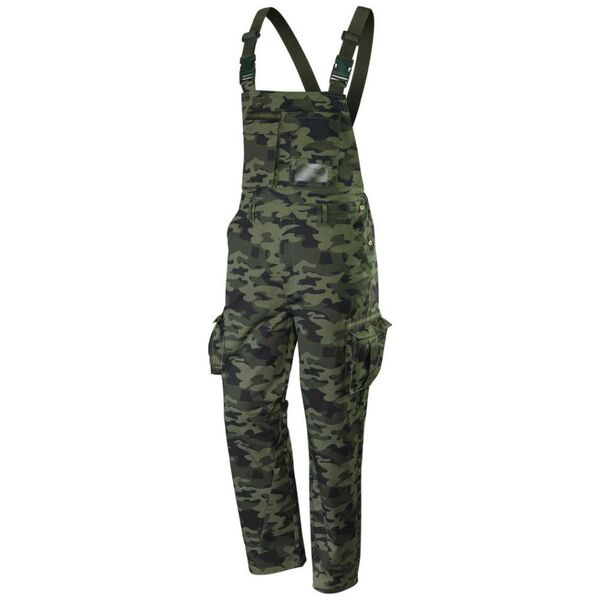 Neo Spodnie robocze na szelkach (Ogrodniczki robocze CAMO, rozmiar XS)