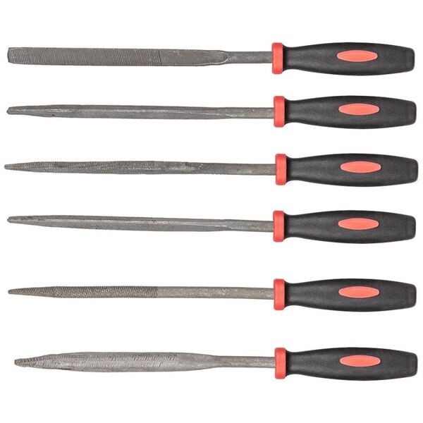 Top Tools Pilniki iglaki (Pilniki iglaki do metalu, zestaw 6 szt.)