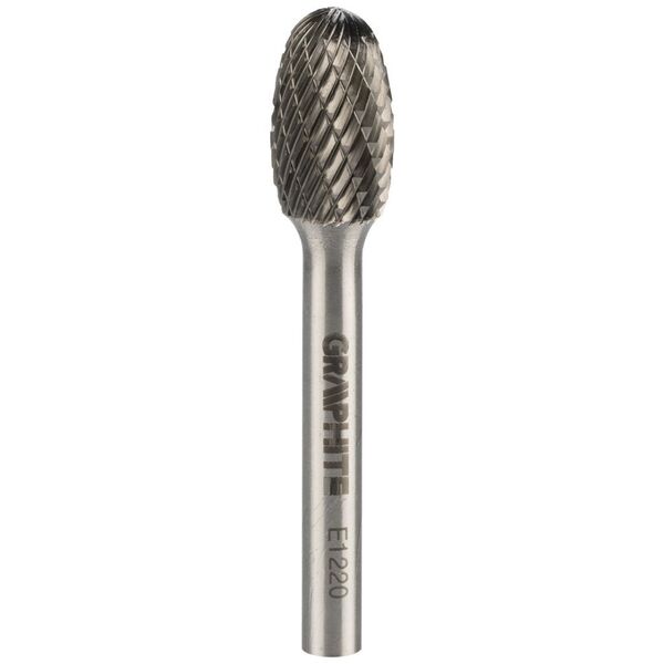 Graphite FREZ DO METALU HM TYP E (OWALNY) 12 X 20 MM TRZPIEŃ 6 X 45 MM 55H366 GRAPHITE