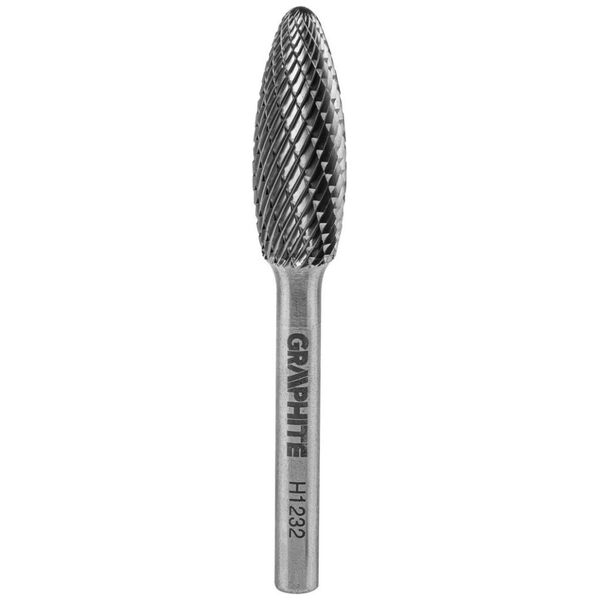 Graphite Frez do metalu (Frez do metalu HM, typ H (płomieniowy), 12 x 32 mm, trzpień 6 x 45 mm)