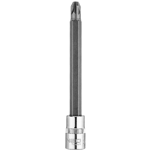 Neo Końcówka wkrętakowa PZ3 na nasadce 1/4", długa, 87 mm