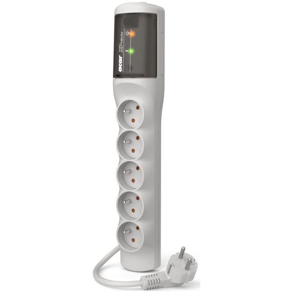Listwa zasilająca Acar XP easy przeciwprzepięciowa 5 gniazd 1.5 m szara (W2336)
