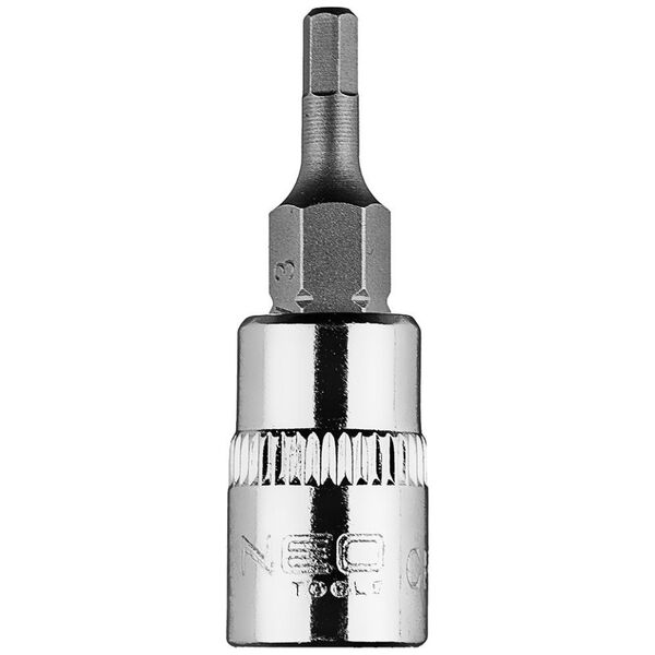 Neo Końcówka sześciokątna H3 na nasadce 1/4", krótka, 37 mm