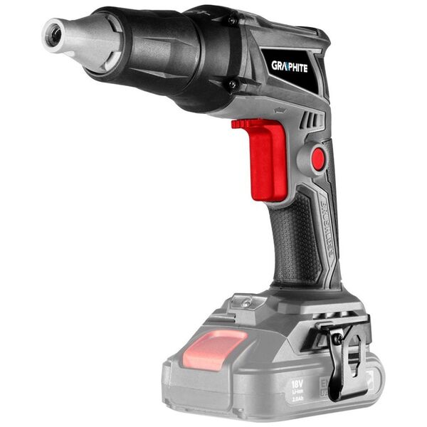 Graphite Wkrętarka akumulatorowa bezszczotkowa do płyt g/k Energy+ 18V Li-lon, 0-4400 min-1, uchwyt 1/4",