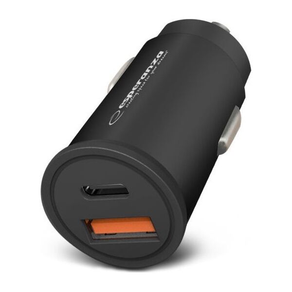 Ładowarka Esperanza EZC111K Esperanza ładowarka samochodowa 20w usb-c pd 20w / usb-a qc 3.0 18w