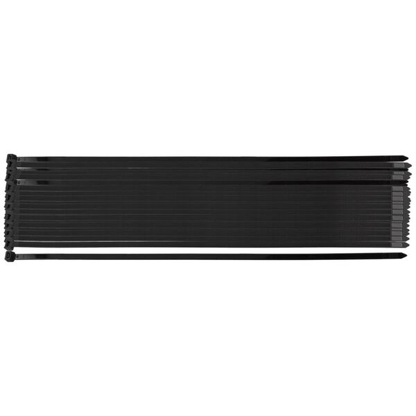 Neo Opaski zaciskowe EXTREME 9.0 × 450 mm, czarne, 50 szt.