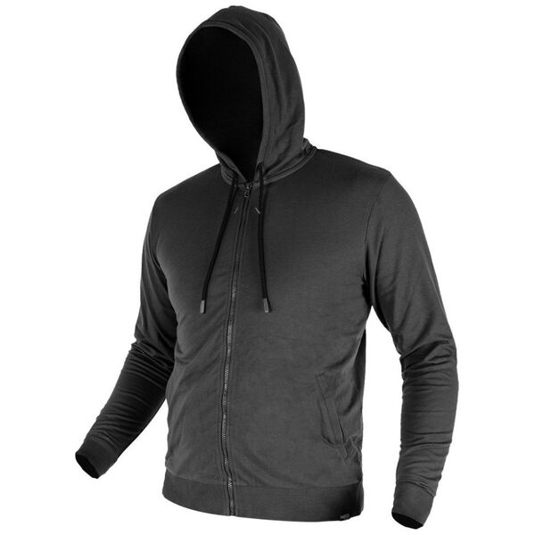 Neo Bluza rozpinana z kapturem COMFORT, szara, rozmiar L
