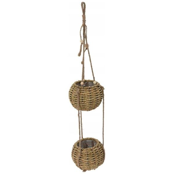 Home Styling Collection Wisząca doniczka na dwa kwiaty, 72 cm