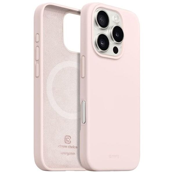 Crong Crong Color Cover Magnetic - Etui iPhone 16 Pro Max MagSafe (piaskowy róż)