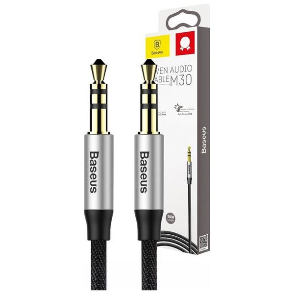 Baseus Cablu Audio Jack la Jack, 1.5m - Baseus (CAM30-CS1) - Black 6953156257207 έως 12 άτοκες Δόσεις