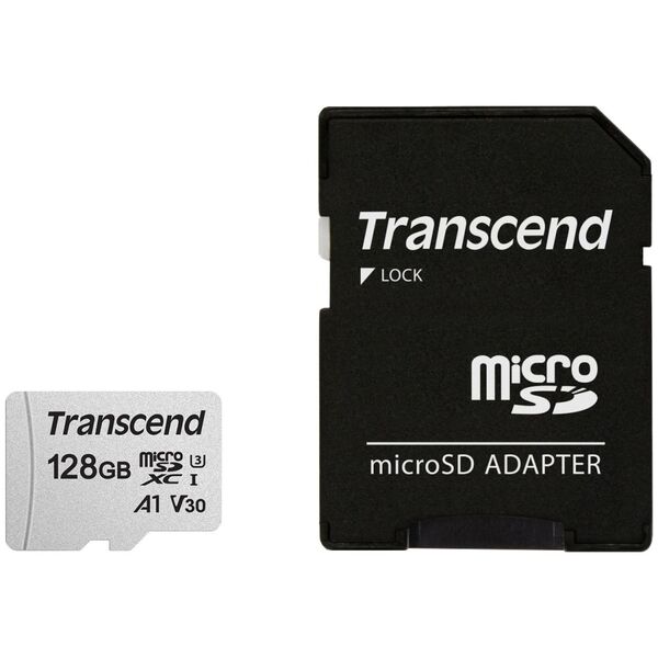 Karta Transcend 300S MicroSDXC 128 GB Class 10 UHS-I/U3  (TS128GUSD300S-A)