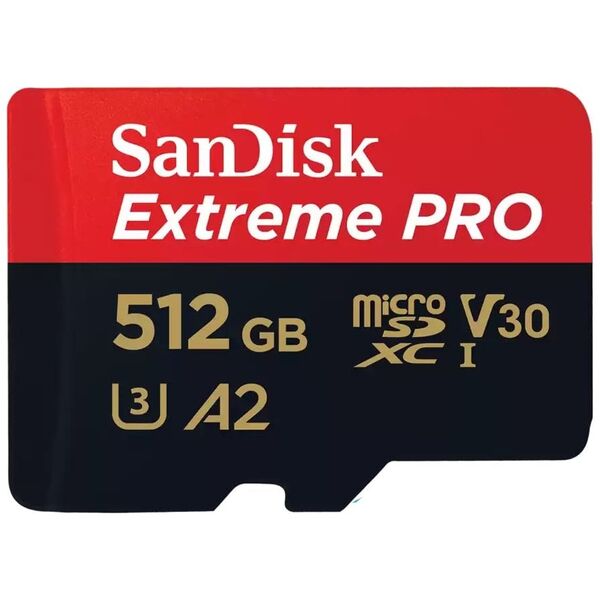 Karta SanDisk Extreme PRO MicroSDXC 512 GB Class 10 UHS-I/U3 A2 V30 (SDSQXCD-512G-GN6MA)