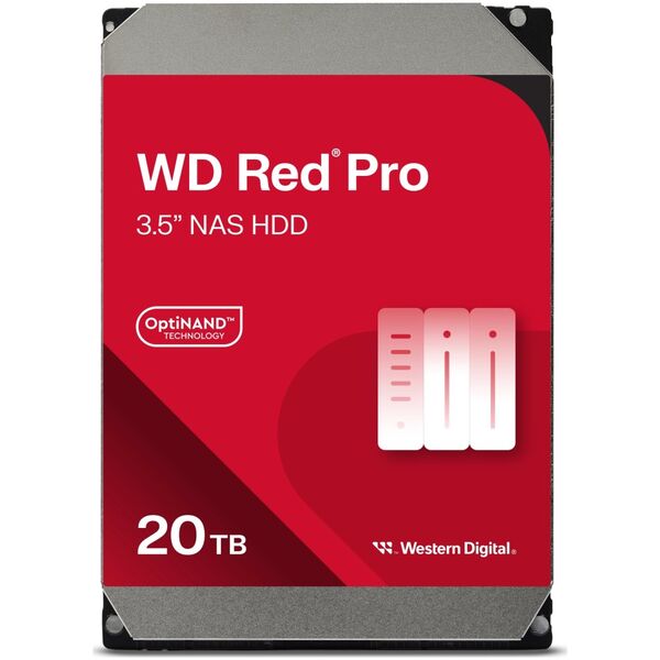 Dysk serwerowy WD Red Pro 20TB 3.5'' SATA III (6 Gb/s)  (WD201KFGX)