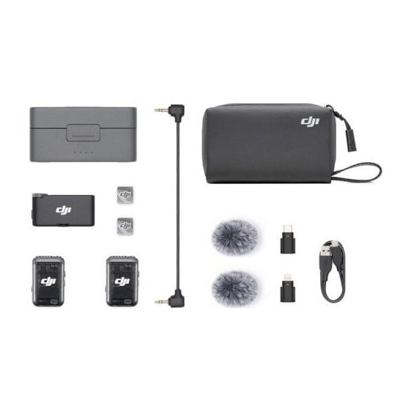 DJI System mikrofonów DJI Mic 2 2TX + 1RX bezprzewodowych + etui ładujące 3250 mAh