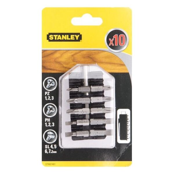 Stanley Końcówki wkrętakowe + uchwyt magnetyczny - STA61481