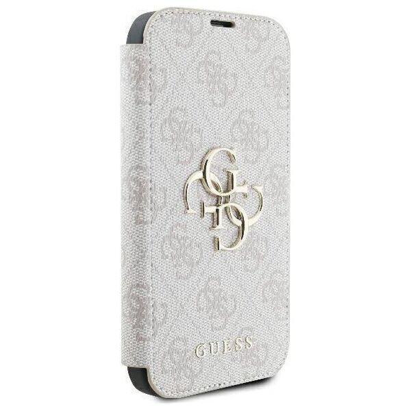Original Case IPHONE 16 Guess Book 4G Metal Logo (GUBKP16S4GMGPI) pink 3666339346225