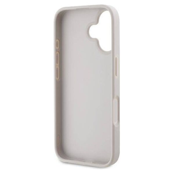Original Case IPHONE 16 Guess Hardcase Leather Metal Logo Strass Crossbody + Smycz (GUHCP16SP4TDSCPP) pink 3666339328726