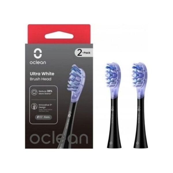 Końcówka Oclean OCLEAN KOŃCÓWKI Ultra White 2szt. CZARNY